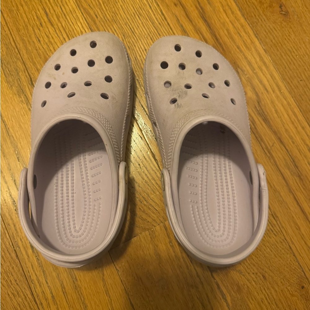Girls Purple Crocs Size 2